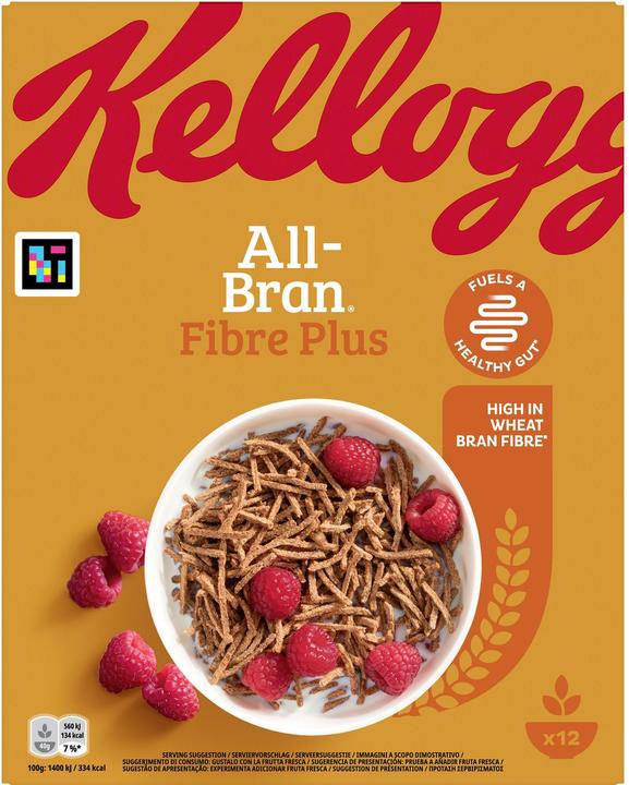 Immagine prodotto Kellogg's Cerealien All Bran Fiber Plus 12 x 500 (6000 g)