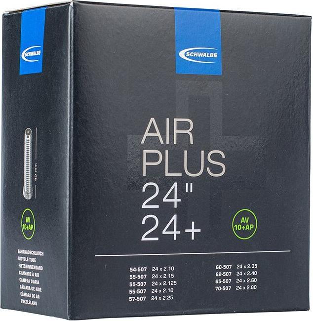 Schwalbe Air Plus No. 10+AP tube - 24" (Schrader (AV), 24", 40 mm)