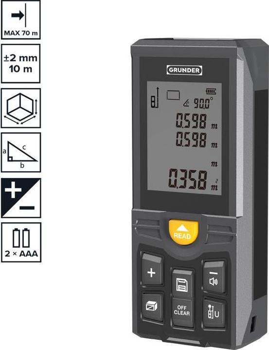 Actual product image Grunder Distance Measure Cja70 70m (70 m)