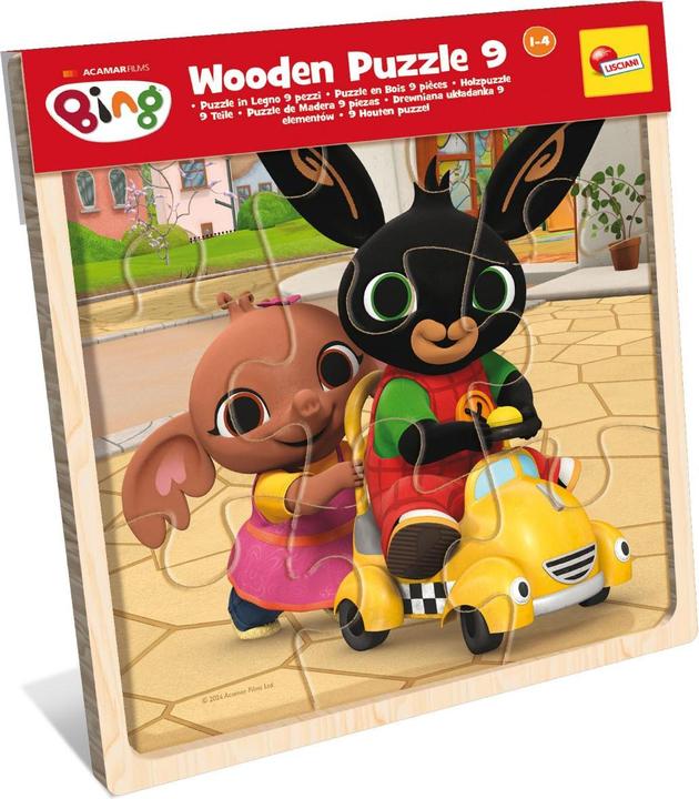 Lisciani Bing Wooden Puzzle 9 In Display 6 (9 onderdelen)