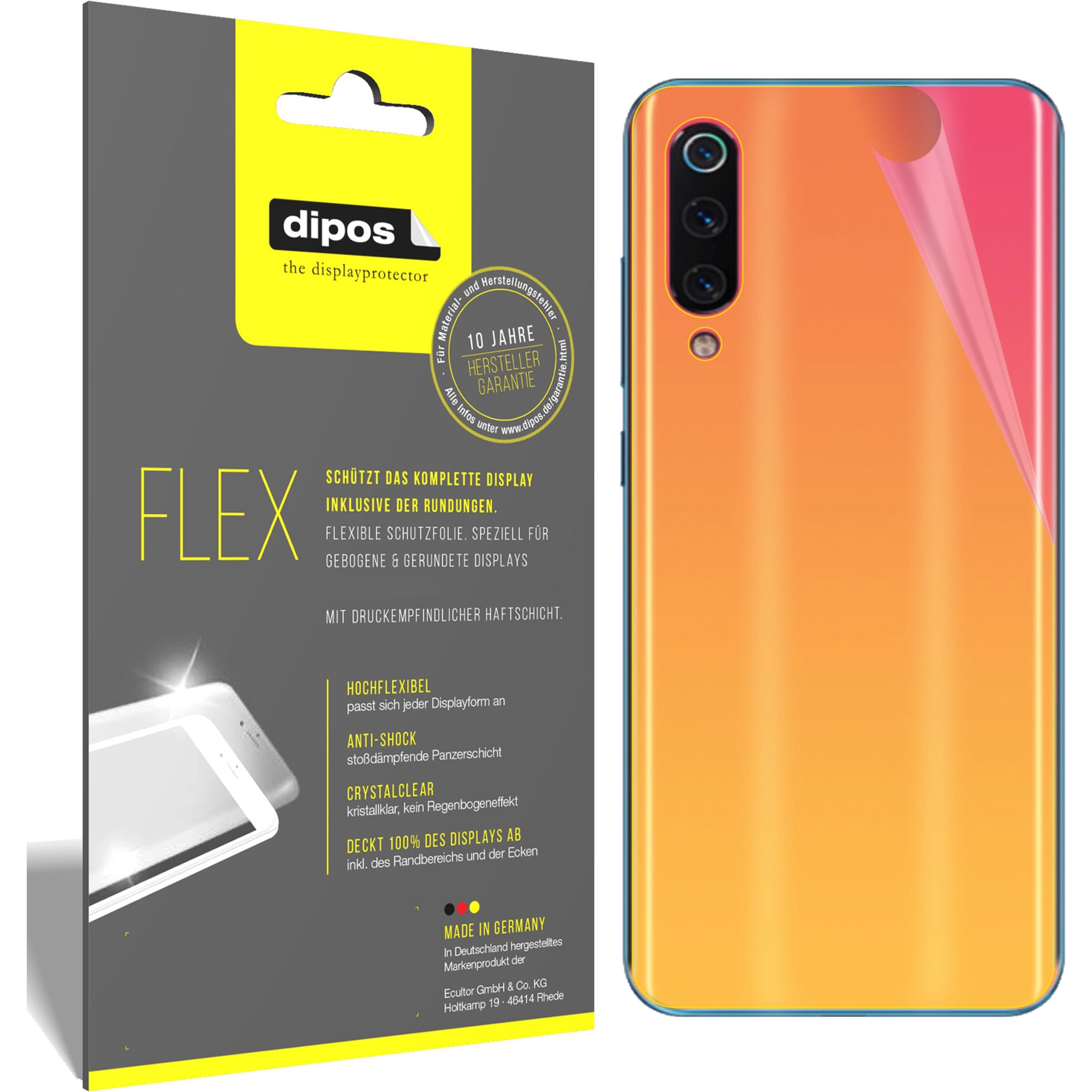 Dipos Displayschutzfolie Full-Cover 3D (3 Stück, Xiaomi Mi 9), Smartphone Schutzfolie, Transparent