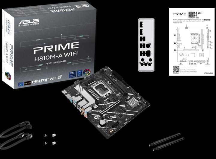 Produktbild ASUS PRIME H810M-A WIFI (LGA 1851, Intel H810, mATX)