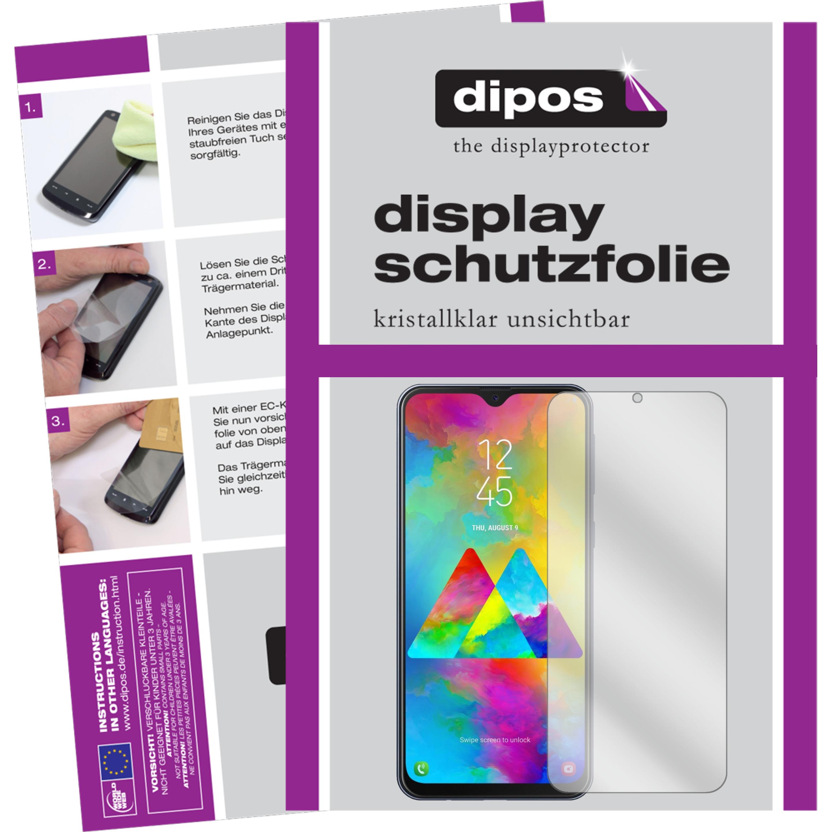 Dipos Displayschutzfolie Crystalclear (6 Stück, Samsung Galaxy M20), Smartphone Schutzfolie, Transparent