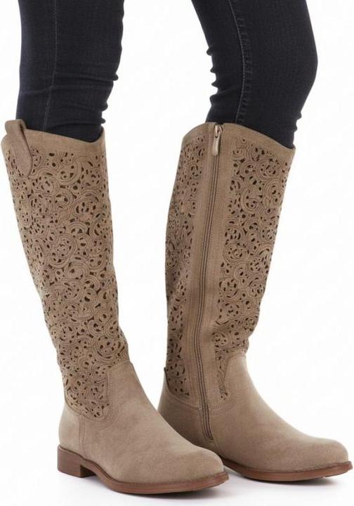 Image du produit S.Barski Women's openwork beige boots HY61-8023 (39)
