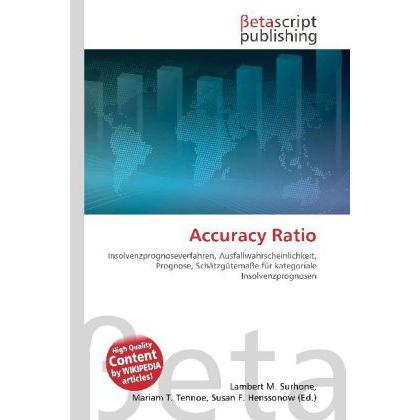 Thumbnail - Accuracy Ratio, Fachbücher von Lambert M. Surhone, Miriam T. Timpledon, Susan F. Marseken