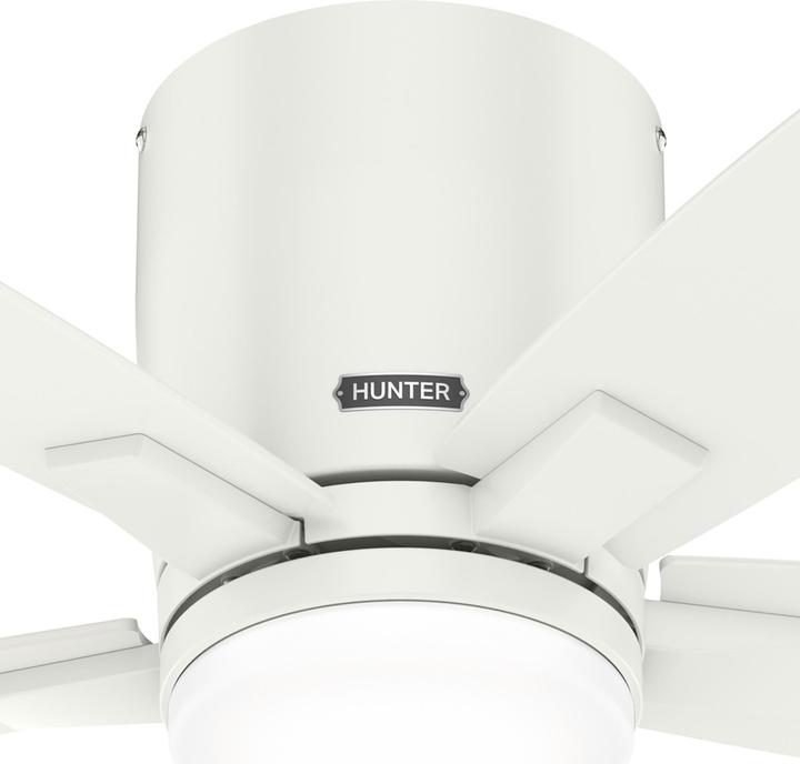 Actual product image Hunter Fans Deckenventilator Valencia Weiss mit LED & Fernbedienung (42 dB)