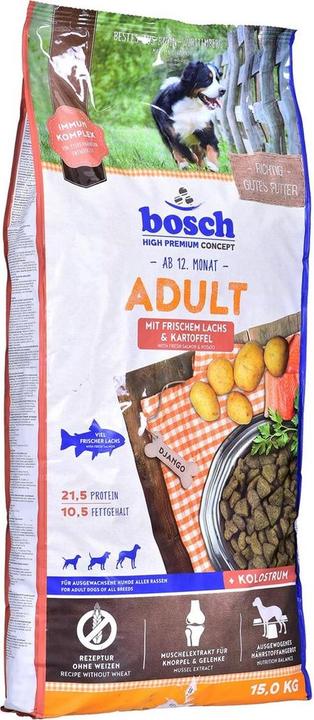 Bosch Petfood Adult Lachs & Kartoffel (Adult, 1 Stk., 15000 g)