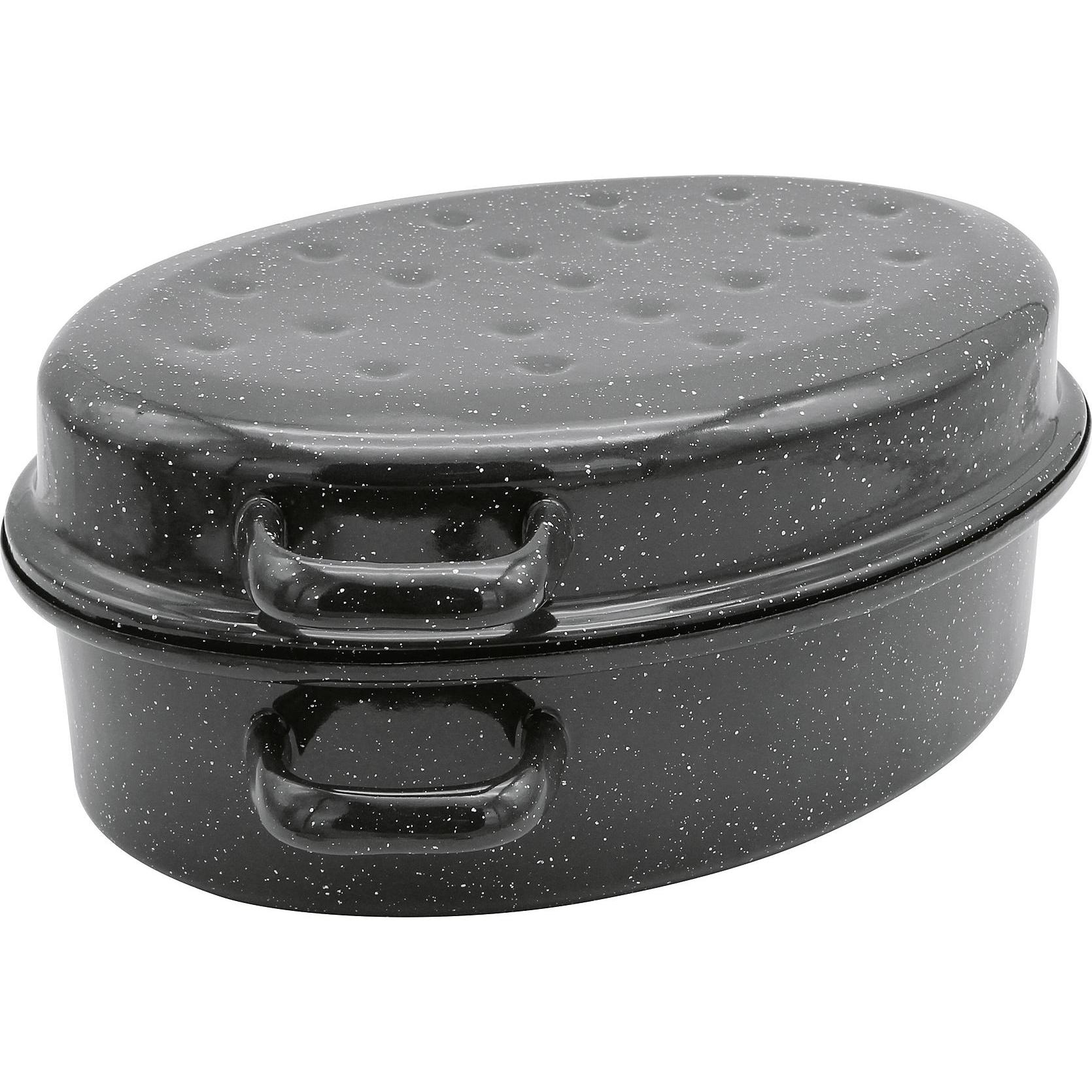 Krüger Gänsebräter, Pfanne + Kochtopf, Schwarz