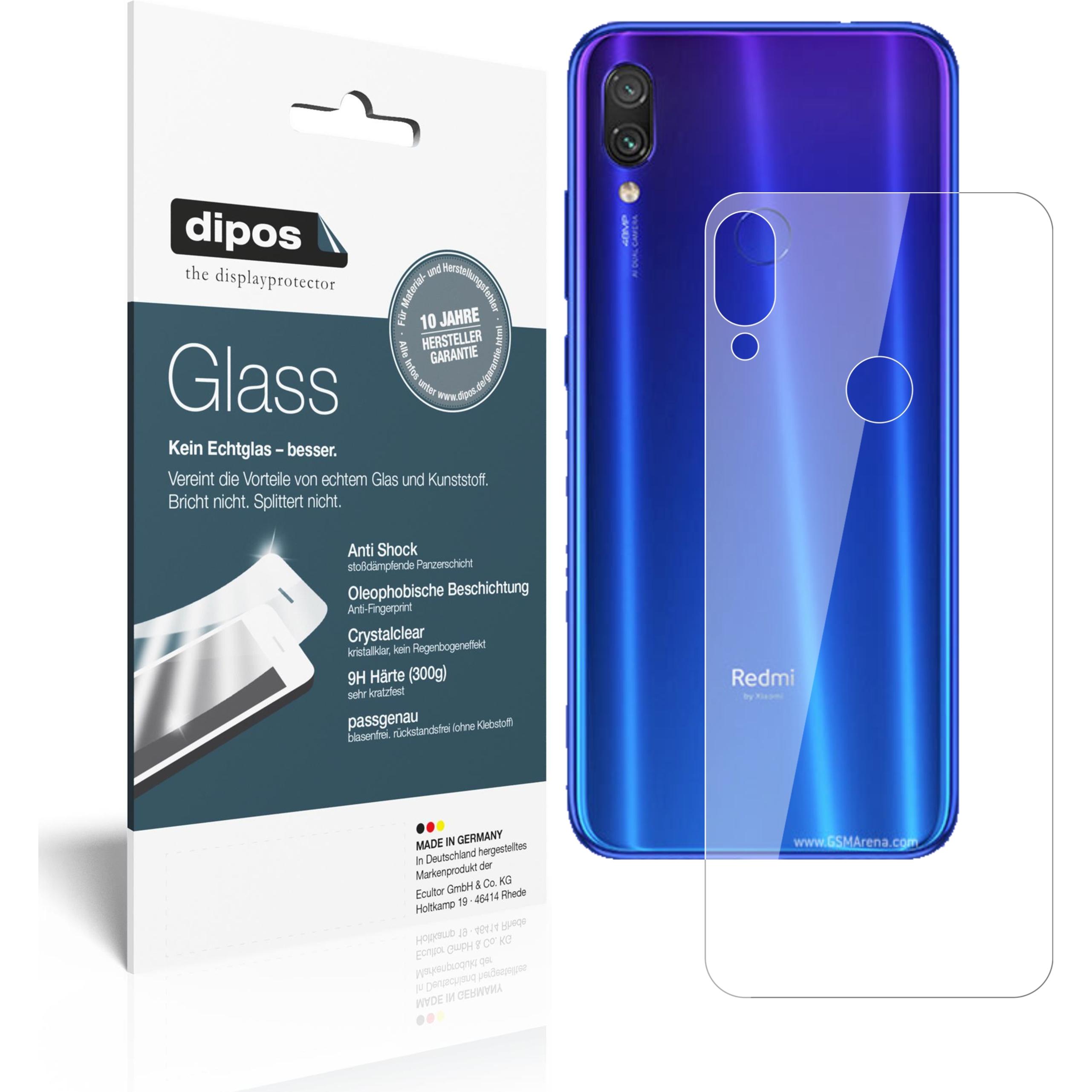 Dipos Displayschutz Anti-Shock (2 Stück, Xiaomi Redmi Note 7 Pro), Smartphone Schutzfolie, Transparent