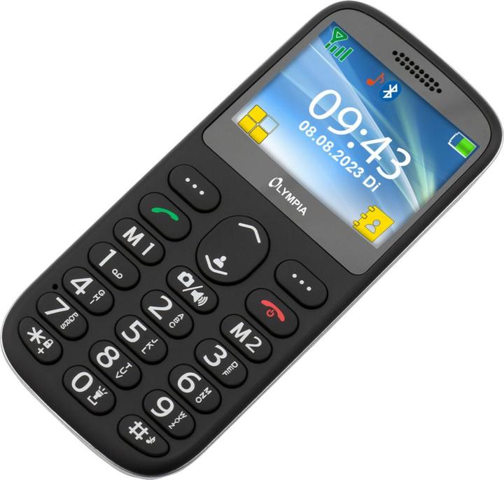 Productafbeelding Olympia Mobiele telefoon ZON SCHWARTZ (2.31", 0.30 Mpx, 2G)