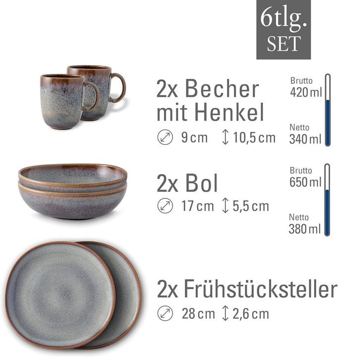 Produktbild Like. by Villeroy & Boch Lave (6 Stk.)