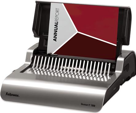 Produktbild Fellowes Quasar-E 500, Elektrisches Plastikbindegerät (Plastikkammbindung)