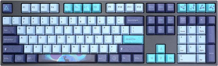 Actual product image Varmilo VEA108 Aurora Gaming Keyboard, MX-Brown, white LED - US Layout (US, Cable)