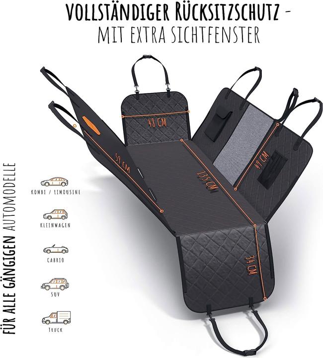 Rudelkönig Auto Schondecke (Hund, Faltbar, Waschbar)