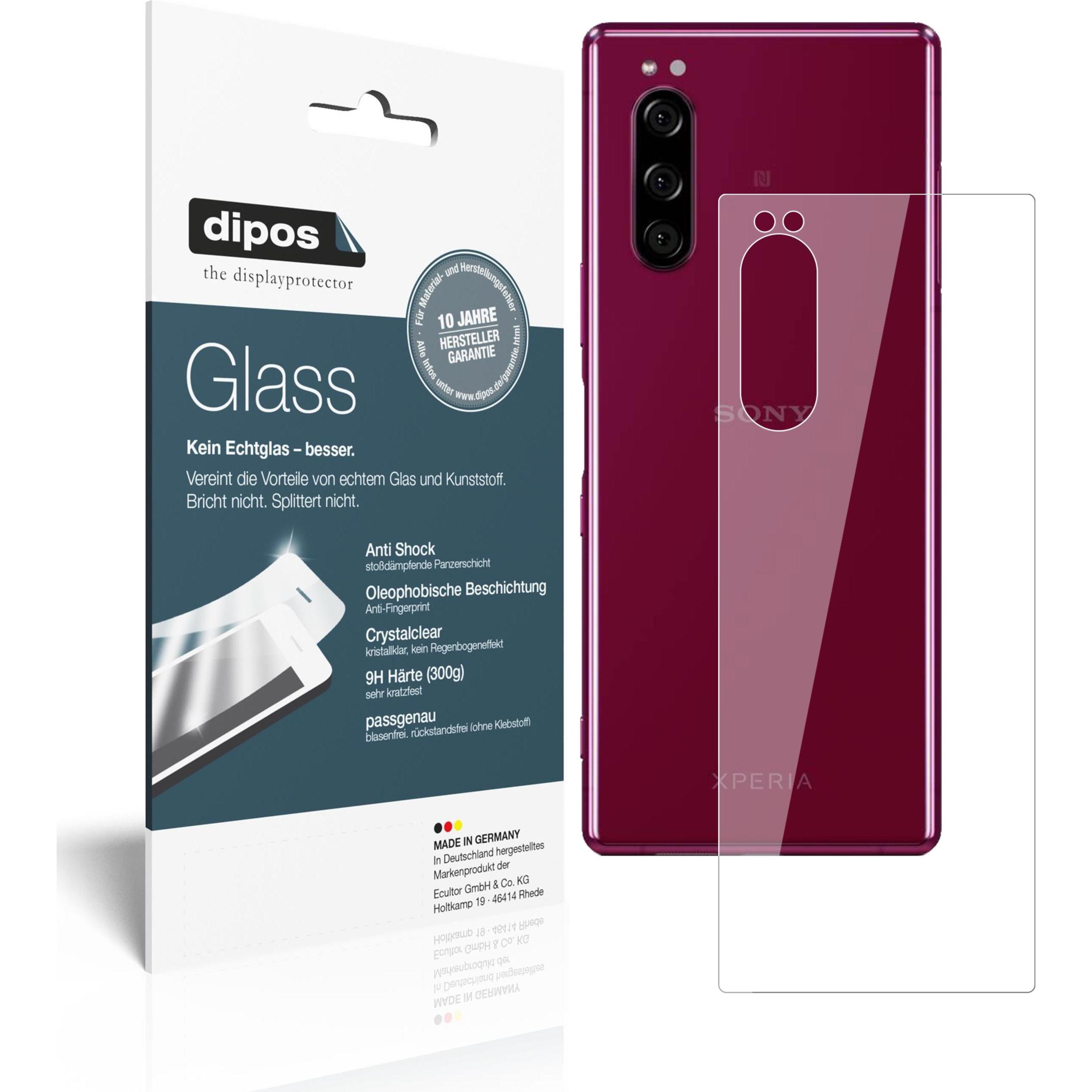 Dipos Displayschutz Anti-Shock (1 Stück, Sony Xperia 5), Smartphone Schutzfolie, Transparent