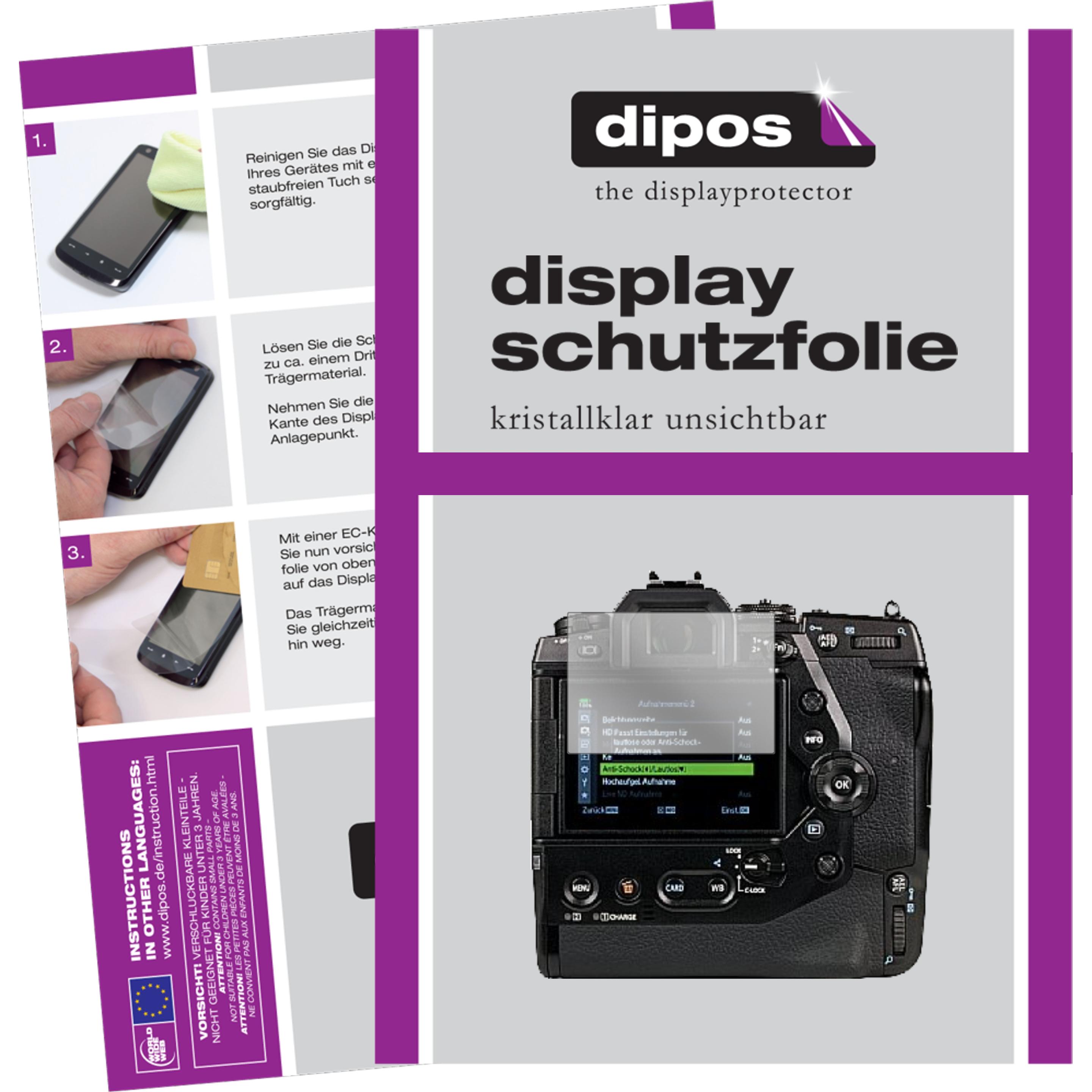 Thumbnail - Dipos Displayschutzfolie Crystalclear (Displayschutz, OM-D E-M1X), Kameraschutz, Transparent