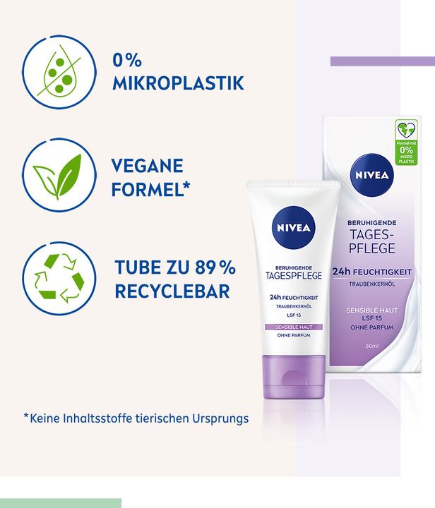 Produktbild NIVEA Beruhigende Tagespflege LSF15 (50 ml, Tagescreme, SPF 15)