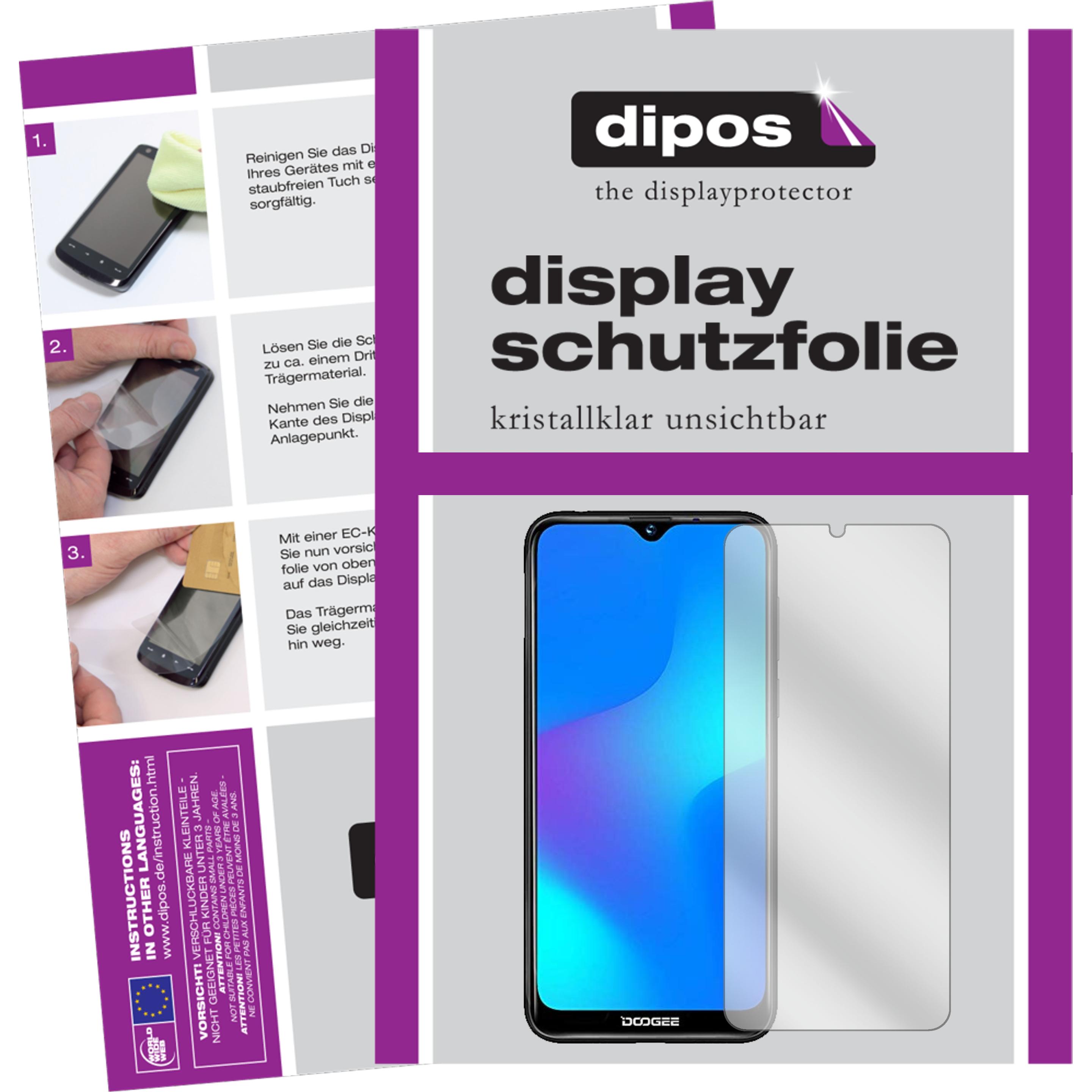 Dipos Displayschutzfolie Crystalclear (6 Stück, Doogee Y8), Smartphone Schutzfolie, Transparent