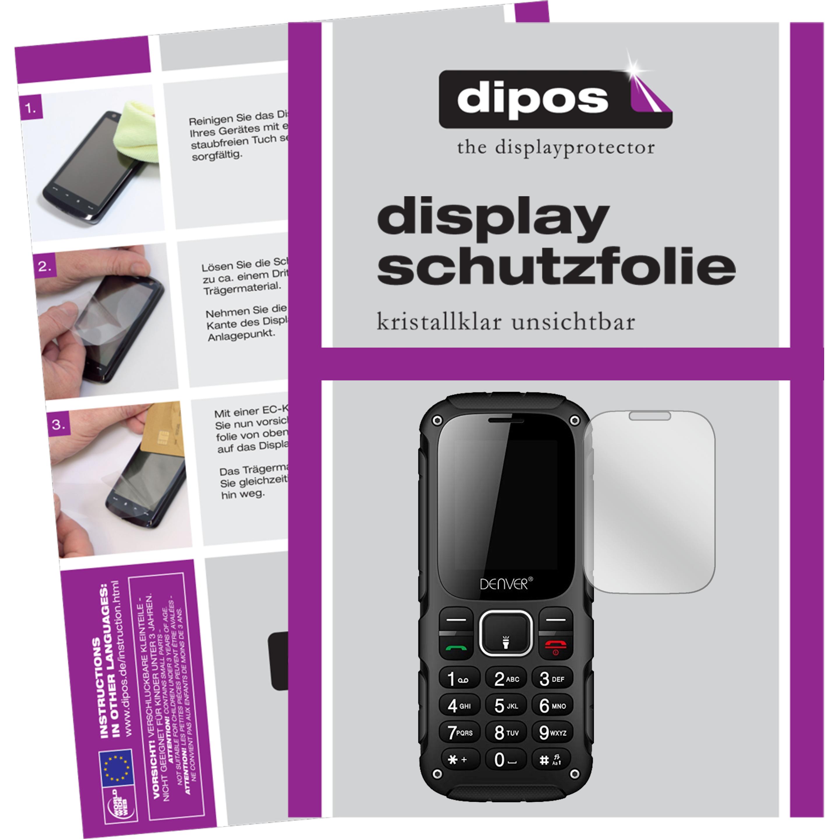 Dipos Displayschutzfolie Crystalclear (5 Stück, Denver WAS-18110M), Smartphone Schutzfolie, Transparent