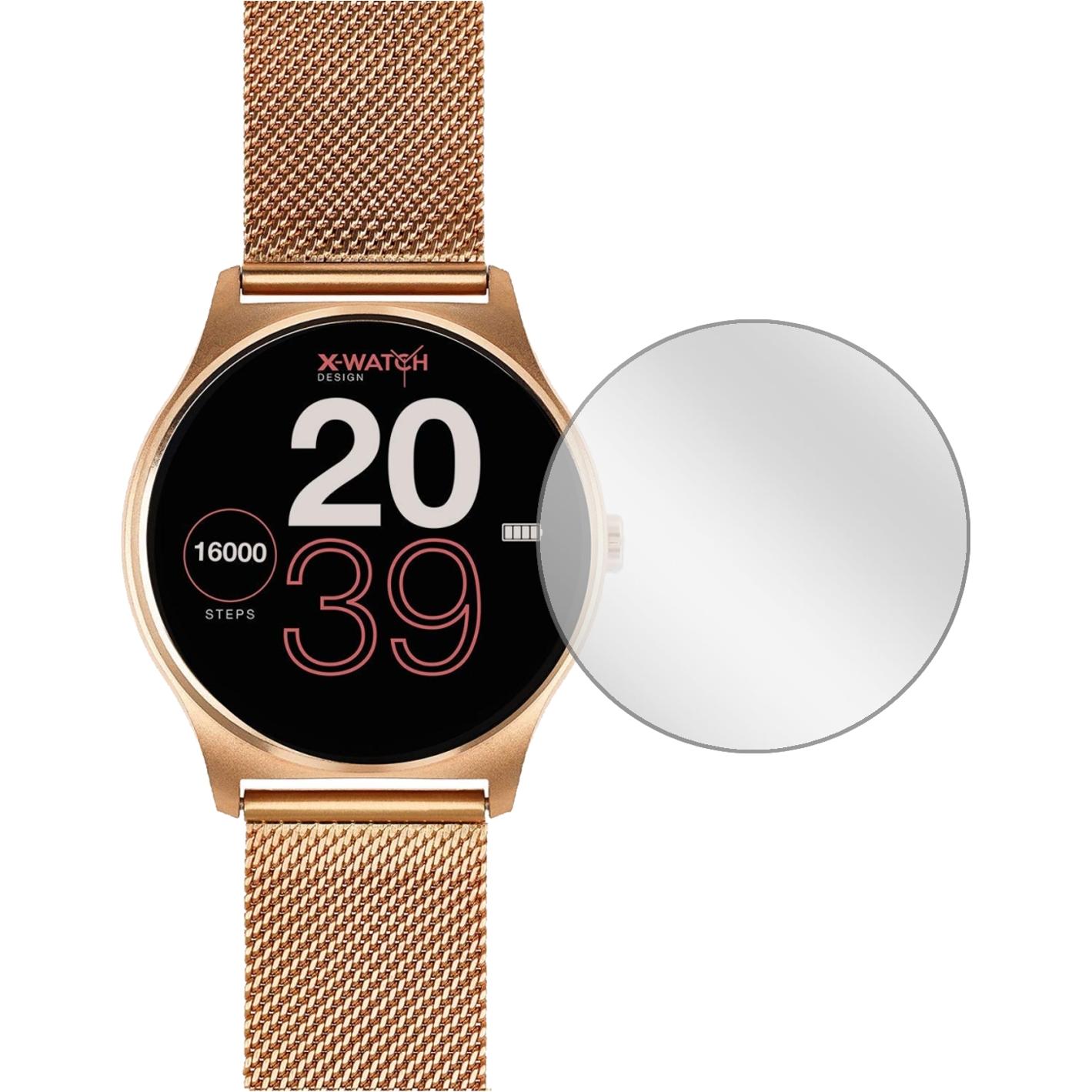 Dipos Displayschutzfolie Crystalclear, Smartwatch Schutzfolie, Transparent
