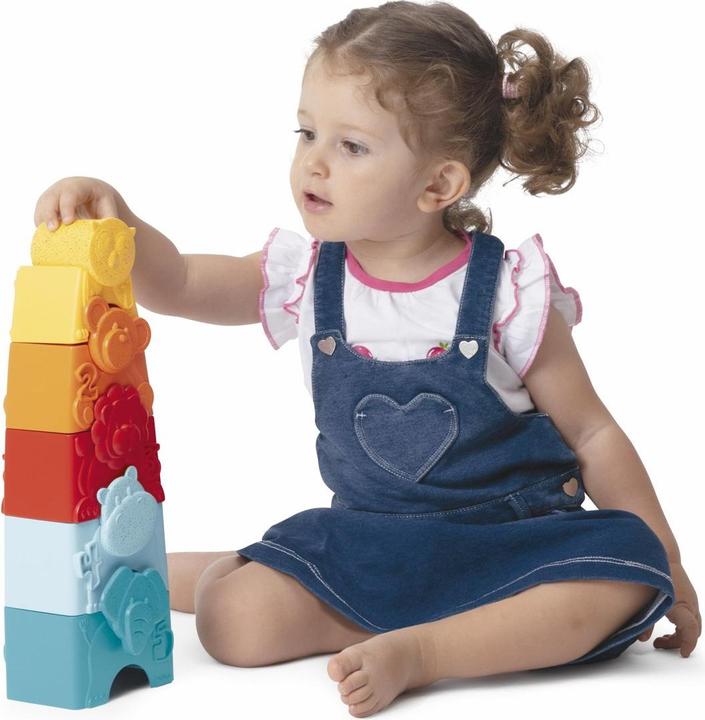 Actual product image Chicco Animals Eco+ stacking toy