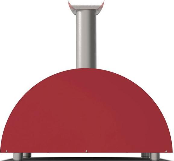 Actual product image Alfa Forni Moderno 3 Pizzas Wood Antique Red (Pizza oven wood)