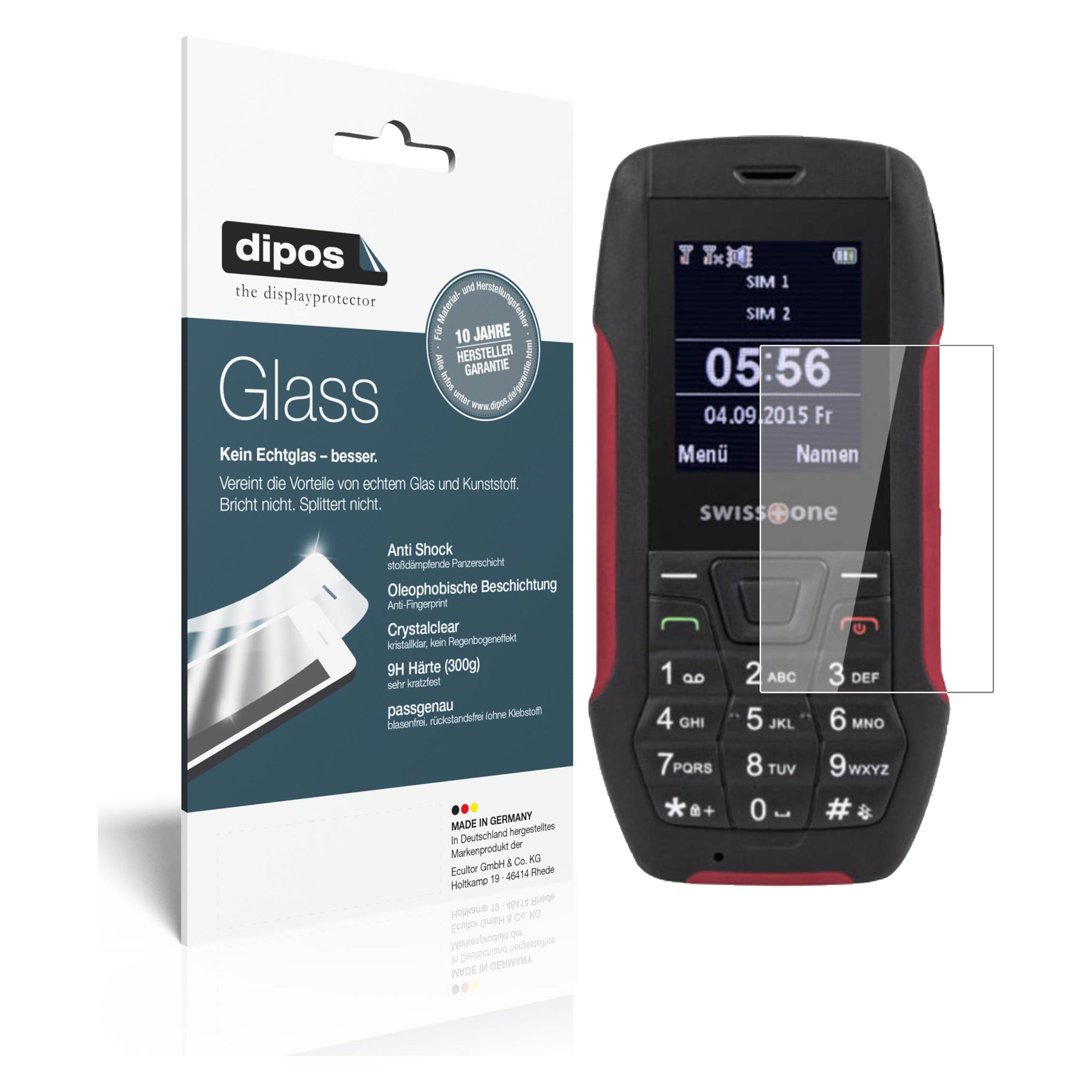 Dipos Pellicola Protettiva Crystalclear Per Swisstone SX 567 – Confezione Da 2, Anti Graffio, Made In Germany
