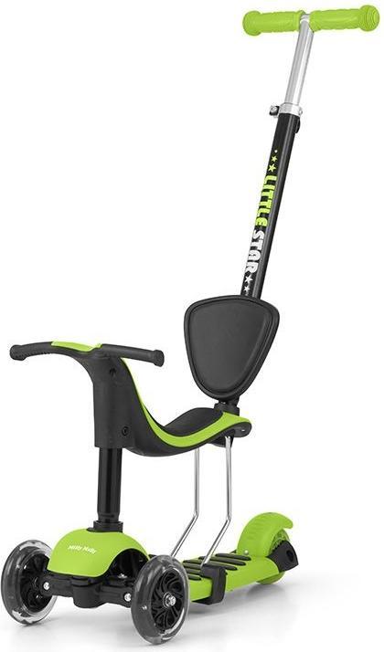 Mally Children's scooter Milly Little Star 3-in-1, green