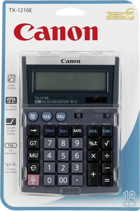 Actual product image Canon Tx-1210e (Solar cells, Batteries)