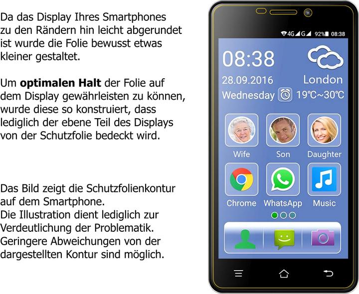 Immagine prodotto Dipos Pellicola Protettiva Antiriflesso (2 Pezzo/i, Switel eSmart M2)