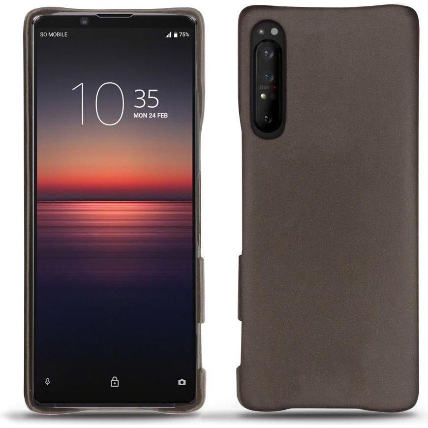 Thumbnail - Noreve Lederschutzhülle (Sony Xperia 1 II), Smartphone Hülle, Grau