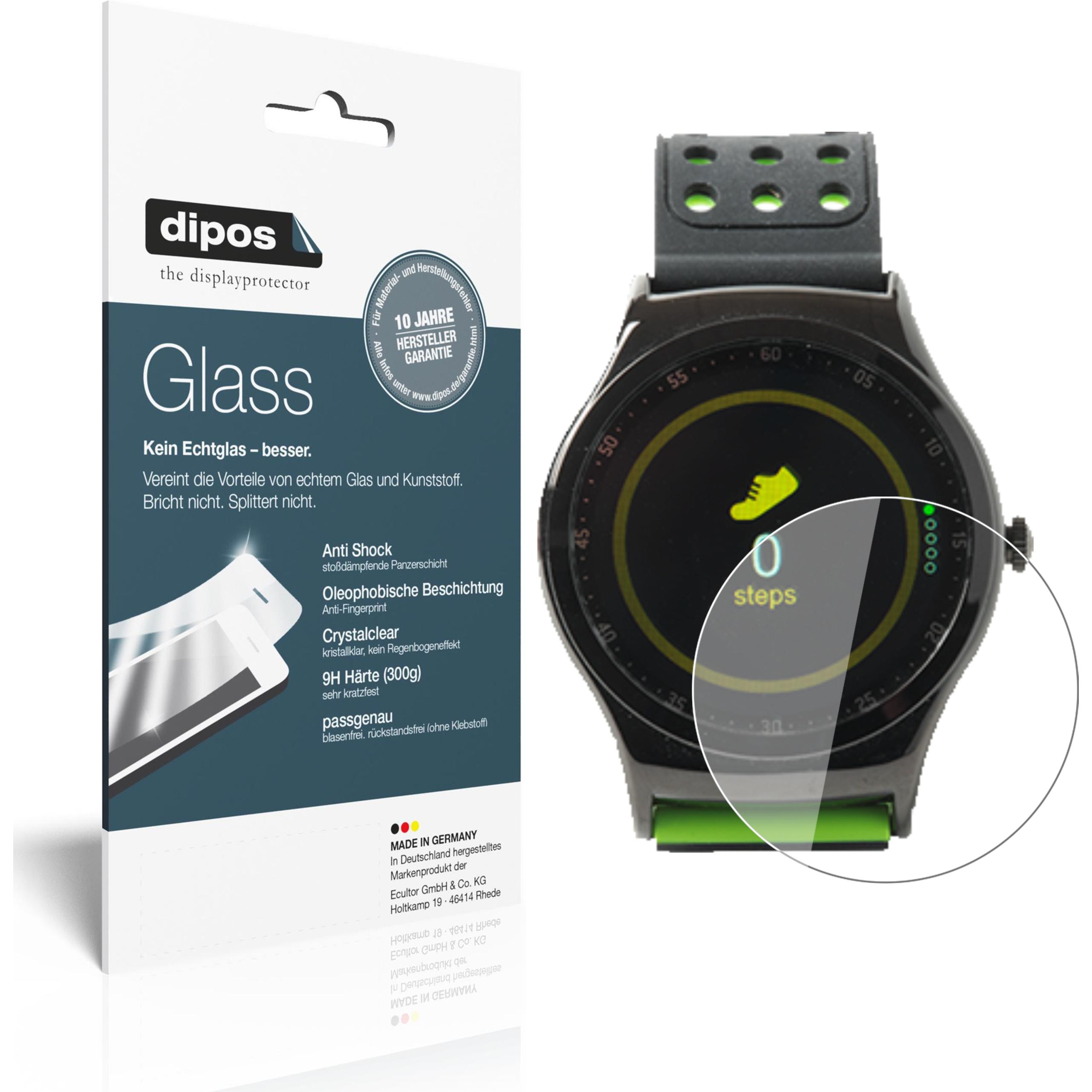 Dipos Displayschutz Anti-Shock, Smartwatch Schutzfolie, Transparent