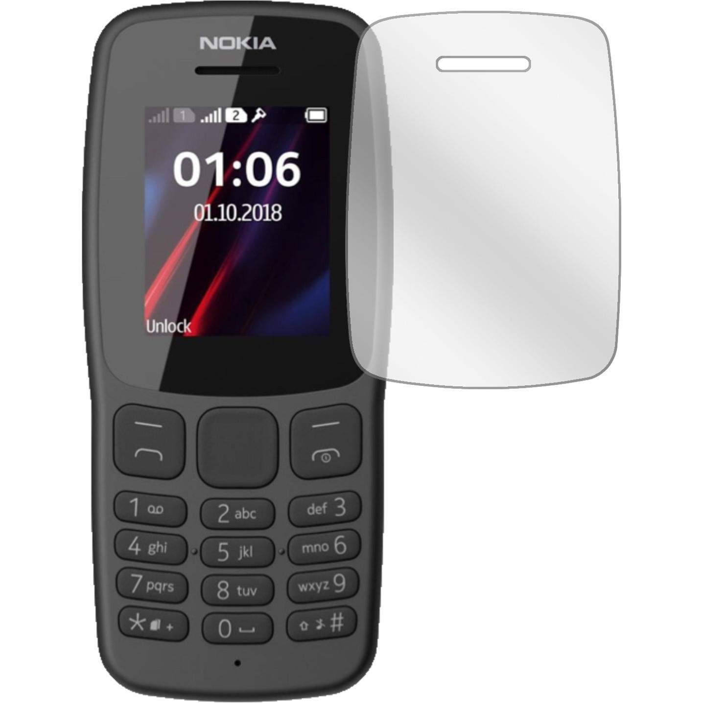 Thumbnail - Dipos Displayschutzfolie Crystalclear (2 Stück, Nokia 106 (2018)), Smartphone Schutzfolie, Transparent