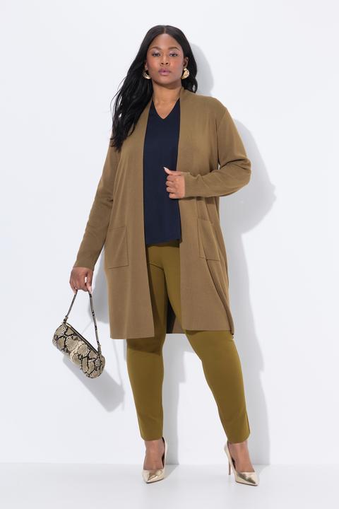Produktbild Ulla Popken Strickjacke, lange, offene Form, weicher Feinstrick (58)
