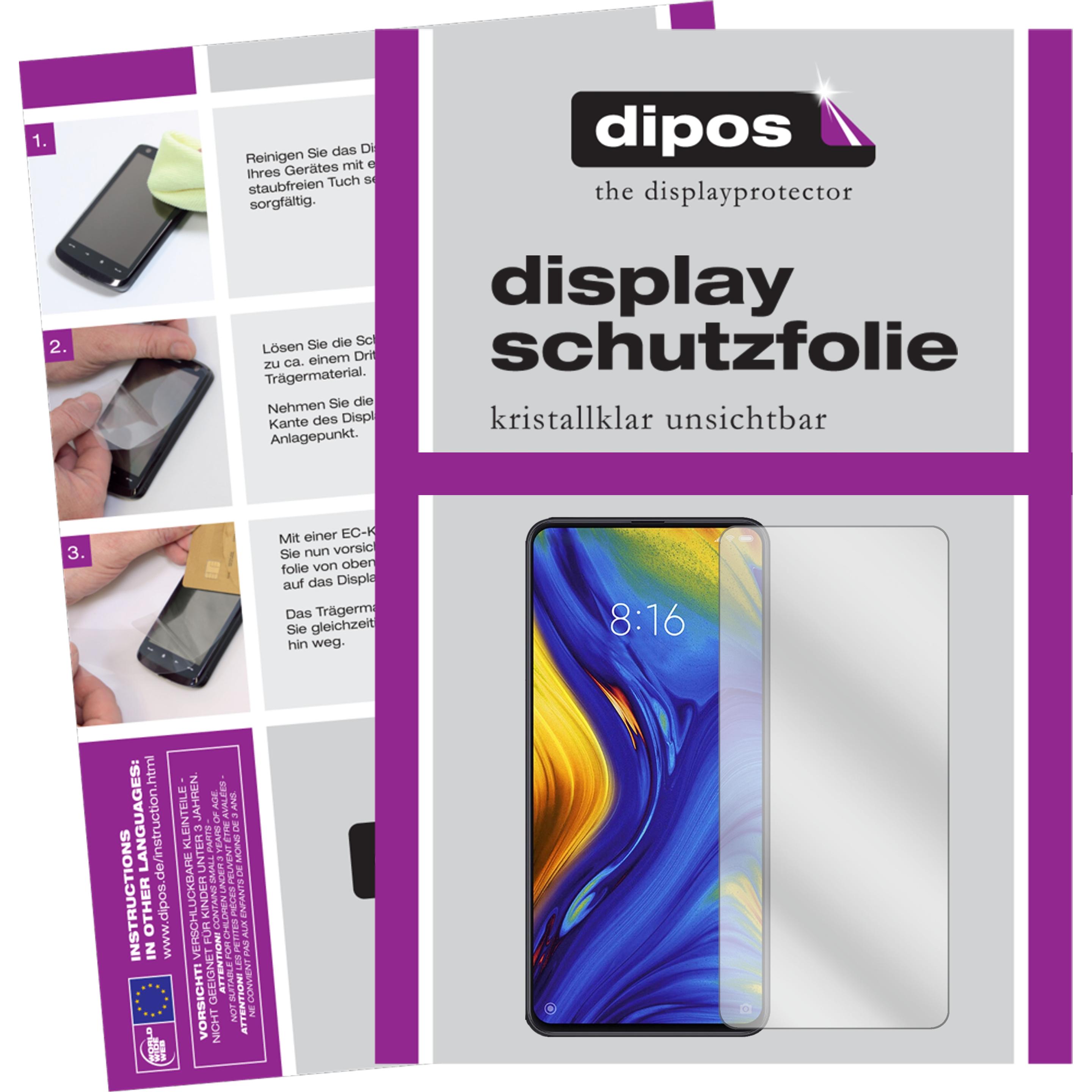 Dipos Displayschutzfolie Crystalclear (5 Stück, Xiaomi Mi Mix 3), Smartphone Schutzfolie, Transparent