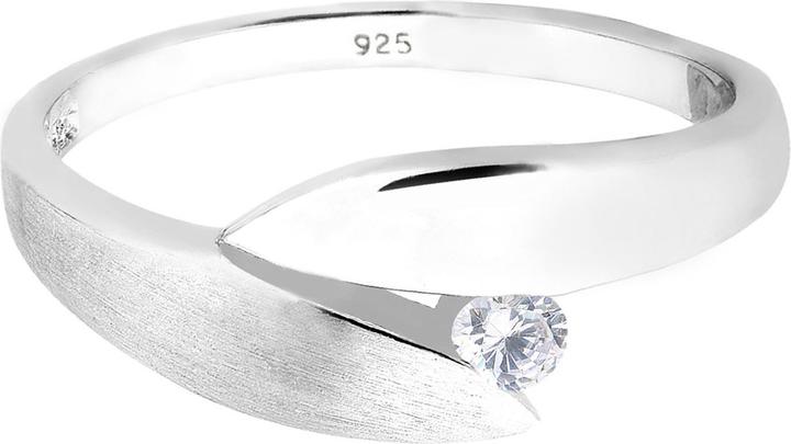 Immagine prodotto Elli Solitär Wickeloptik Zirkonia Kristall (54, 925 Argento)