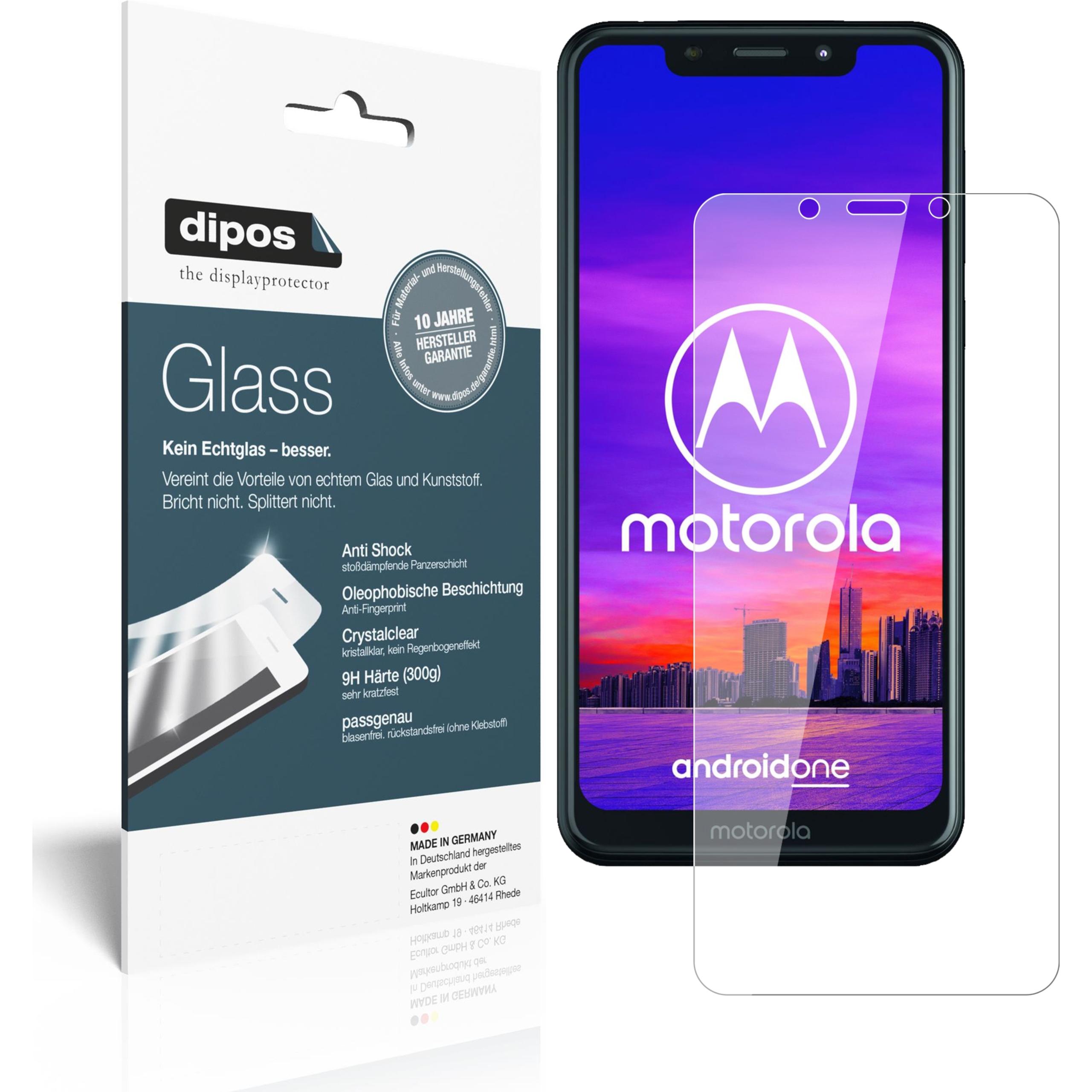 Dipos Displayschutz Anti-Shock (1 Stück, Motorola One), Smartphone Schutzfolie, Transparent