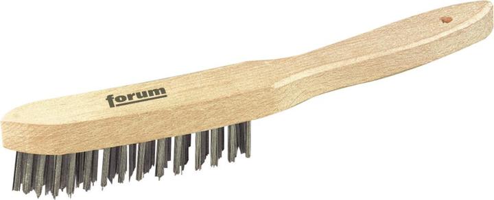 Actual product image Forum Professional Solutions Wire brush Inox 4-row smooth (1 pcs.)