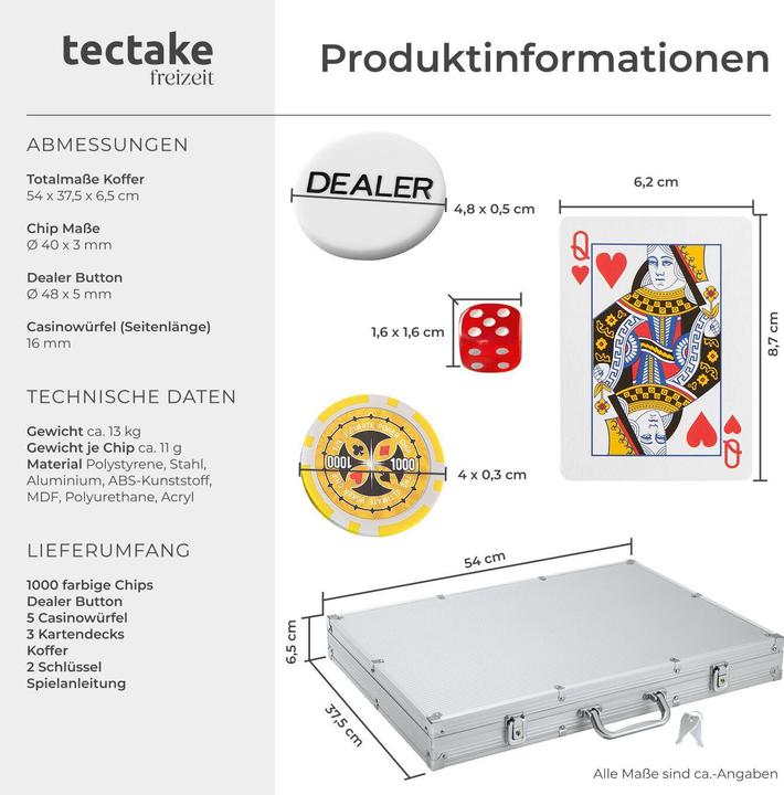 Produktbild tectake Pokerset
