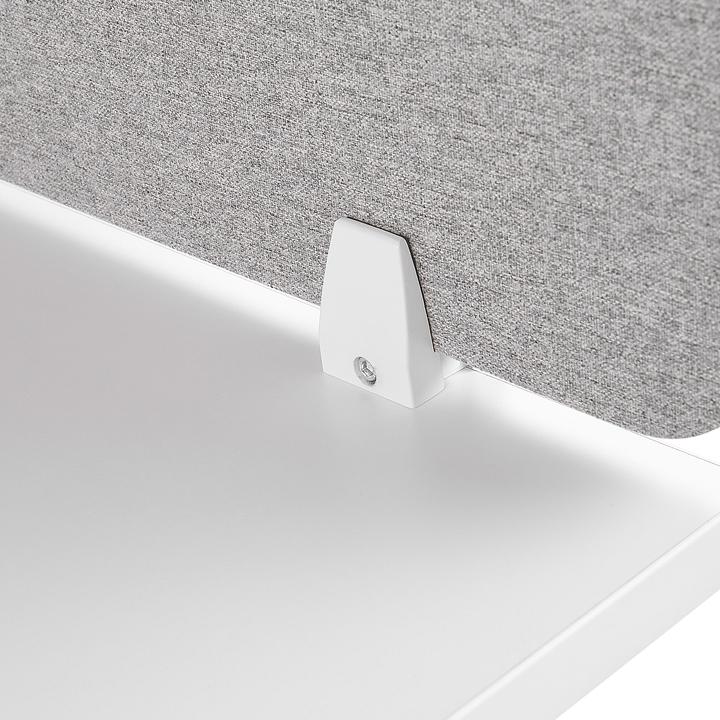 Produktbild Beliani Schreibtischtrennwand hellgrau 130 x 40 cm WALLY (130 x 40 cm)