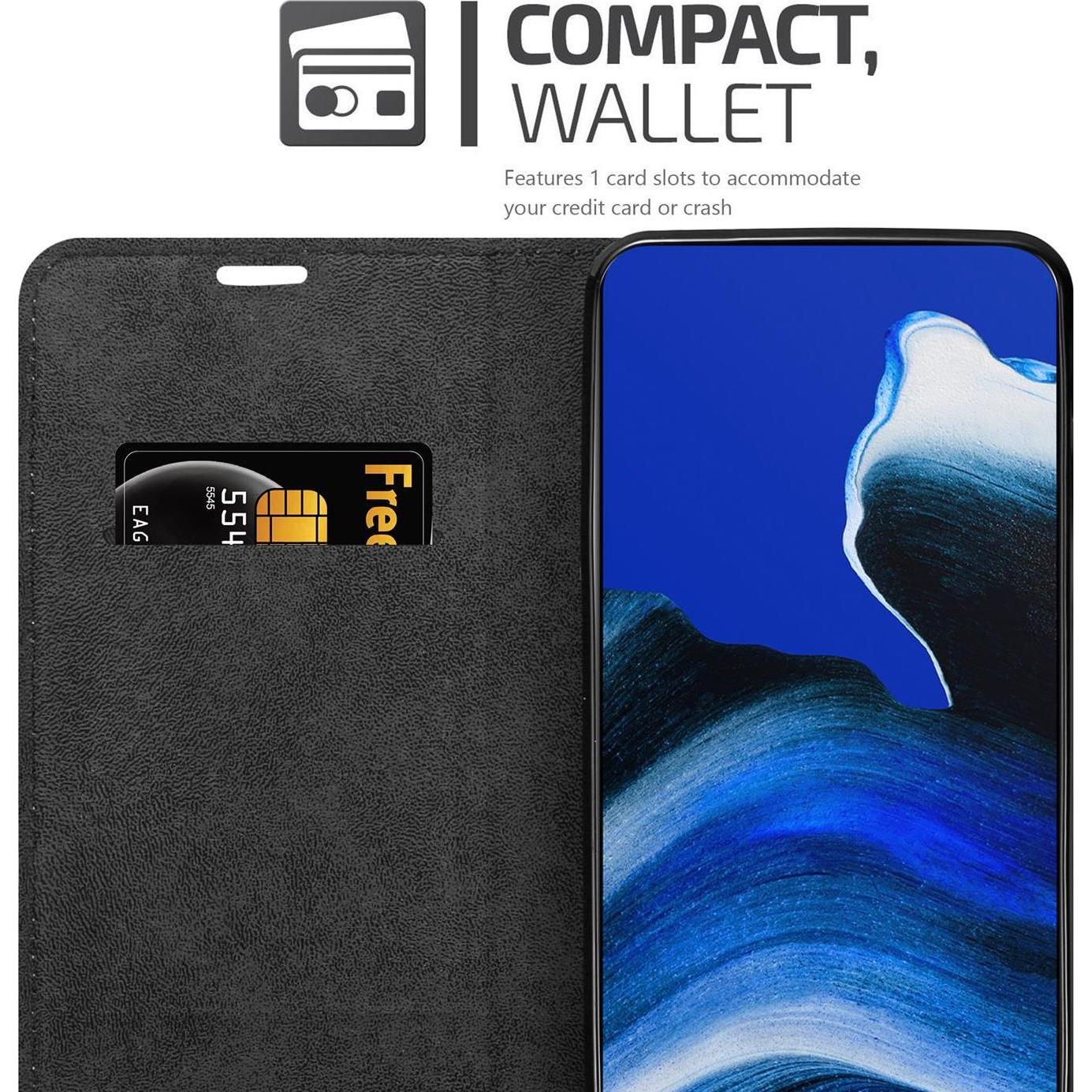 Thumbnail - Cadorabo Book Invisible Magnet Cover (Oppo Reno 2), Smartphone Hülle, Braun