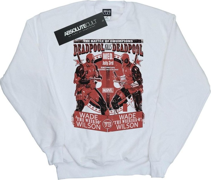 Actual product image Mens Deadpool Vs Deadpool Sweatshirt (XXL)