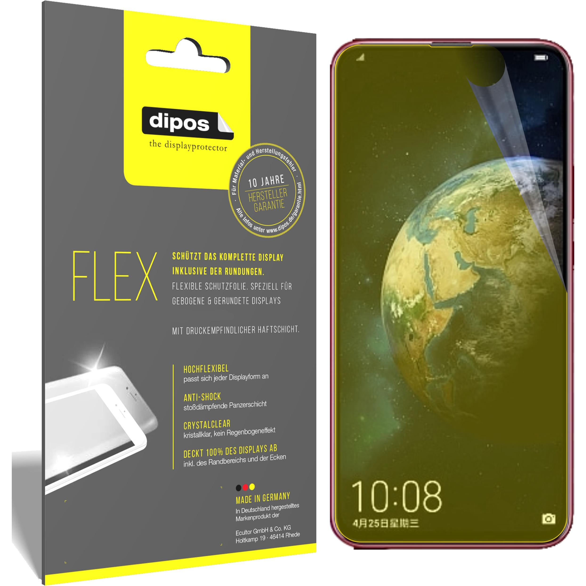 Dipos Displayschutzfolie Full-Cover 3D (2 Stück, Honor Magic 2), Smartphone Schutzfolie, Transparent