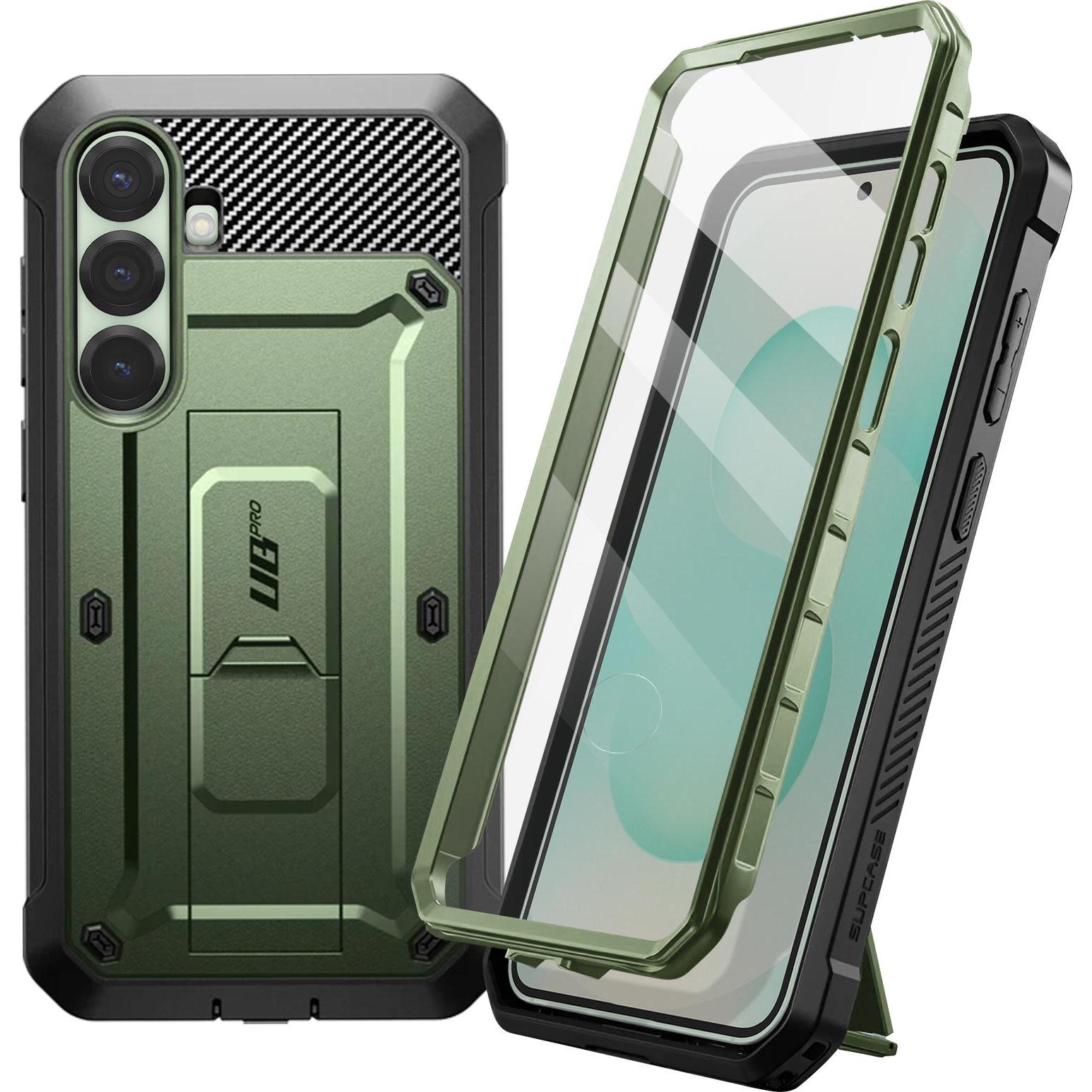 Supcase Unicorn Beetle Pro Rundum-Hülle (Samsung Galaxy S25), Smartphone Hülle, Grün