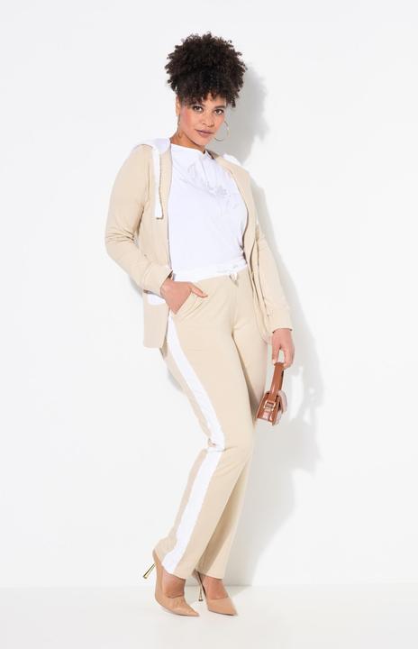 Produktbild Miamoda Jerseyhose, Straight Tapered, Farbdetails, Paillettenstreifen (46)