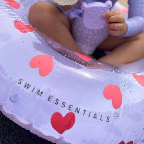 Actual product image Swim Essentials The Essentials B.V. Swimming ring purple hearts 55 cm