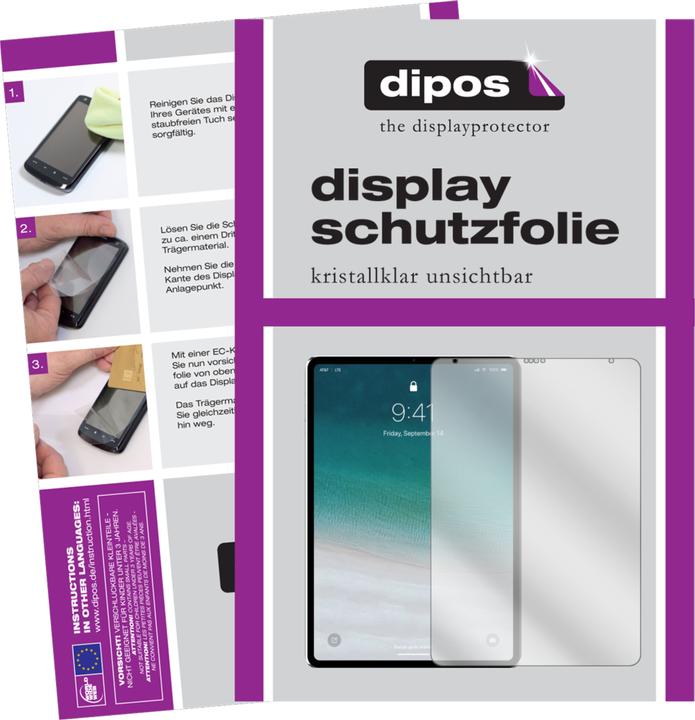 Produktbild Dipos Displayschutzfolie Crystalclear (2 Stück, iPad Pro 11 2018 (1. Gen))