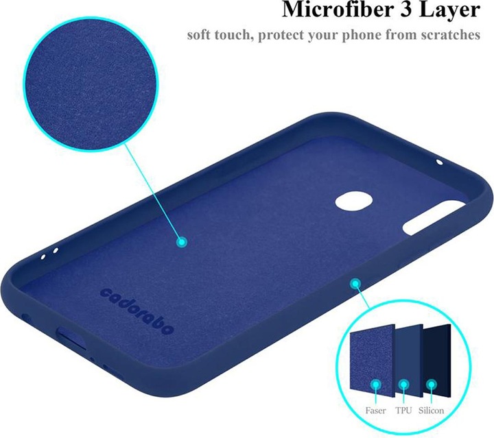 Actual product image Cadorabo TPU Liquid Silicone Case Cover (Samsung Galaxy M20)