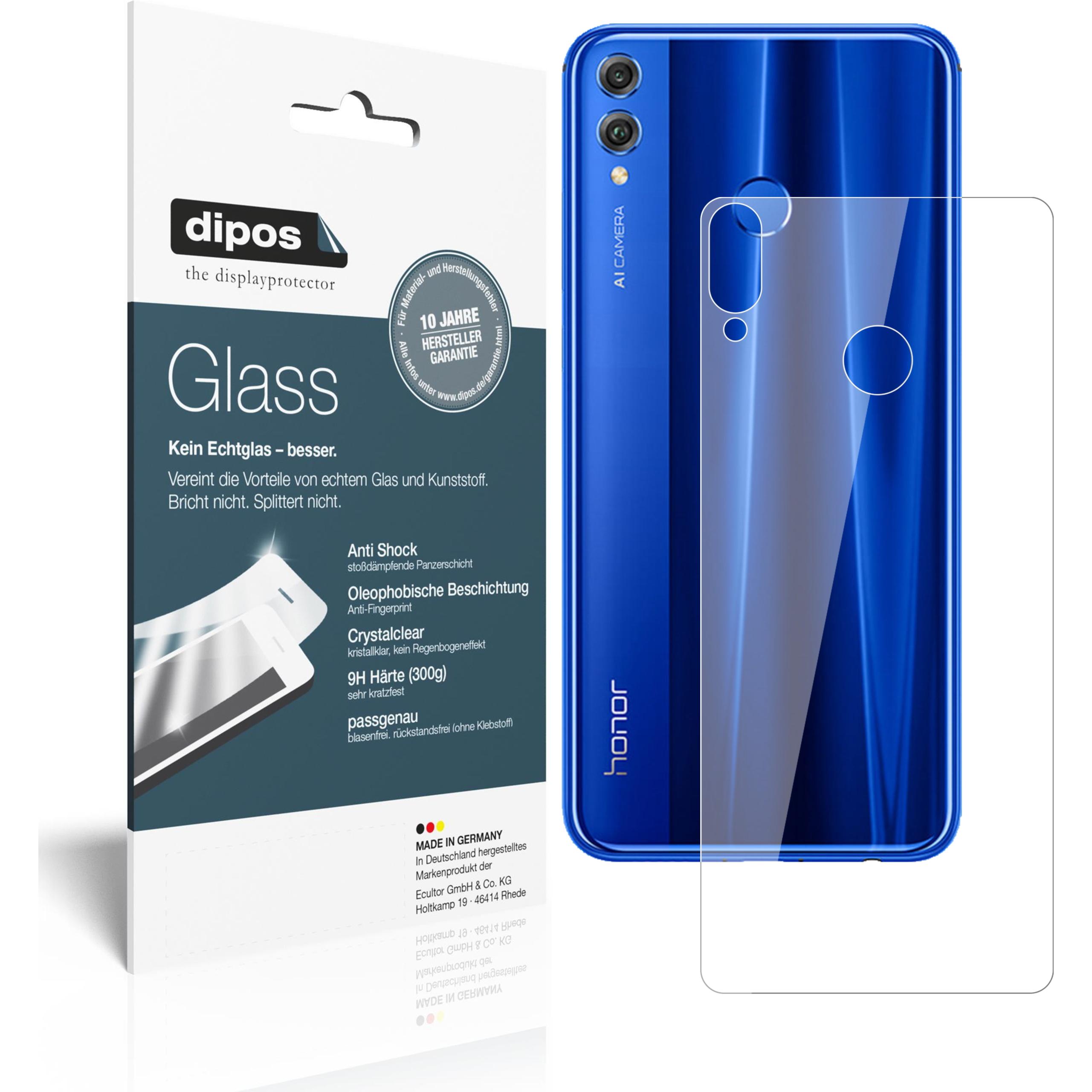 Dipos Displayschutz Anti-Shock (1 Stück, Honor 8X), Smartphone Schutzfolie, Transparent