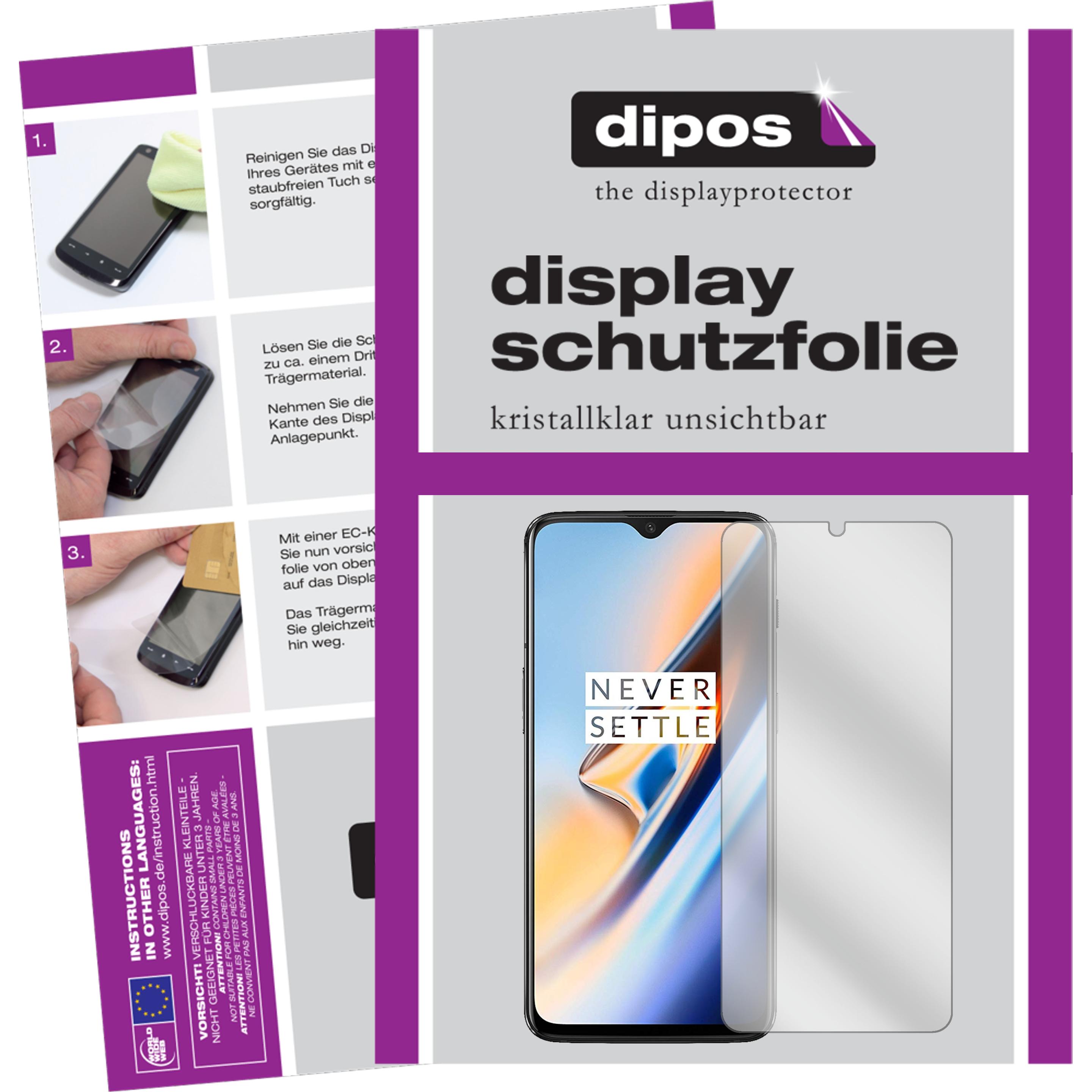 Thumbnail - Dipos Displayschutzfolie Crystalclear (2 Stück, OnePlus 6T), Smartphone Schutzfolie, Transparent